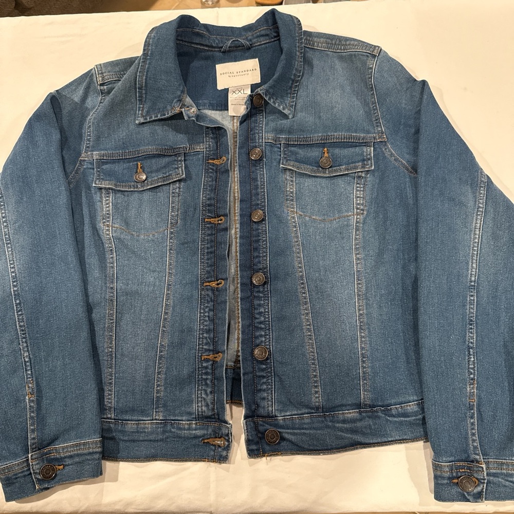 Denim Blue Bomber Jacket